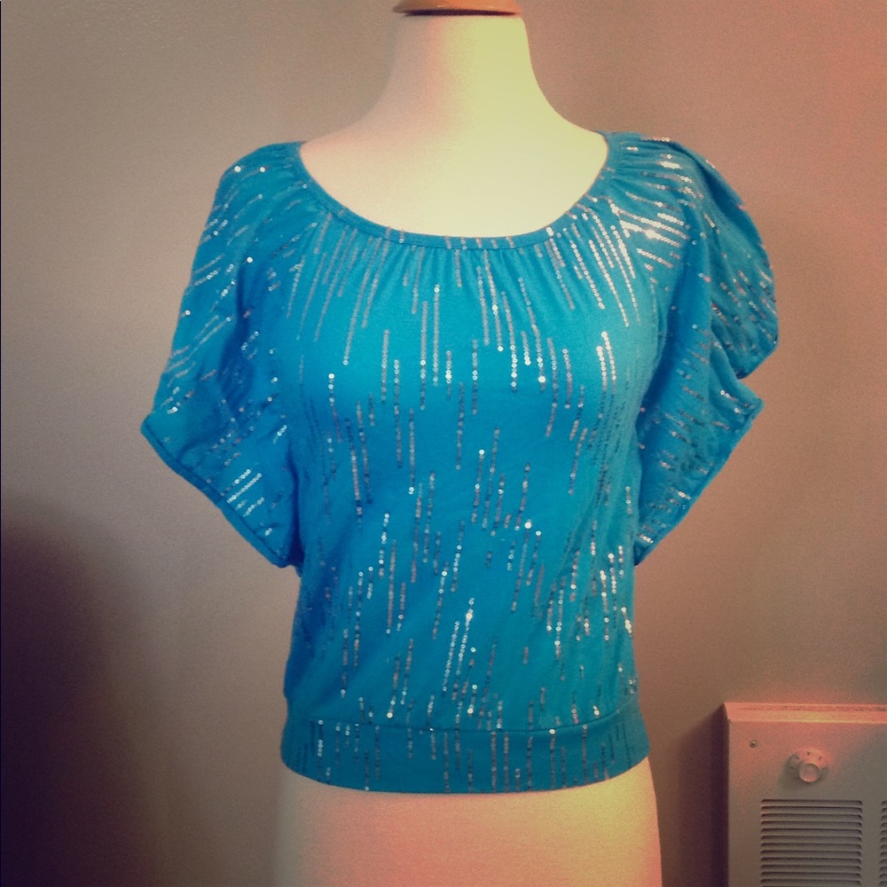 Blue and silver Beautiful shirt